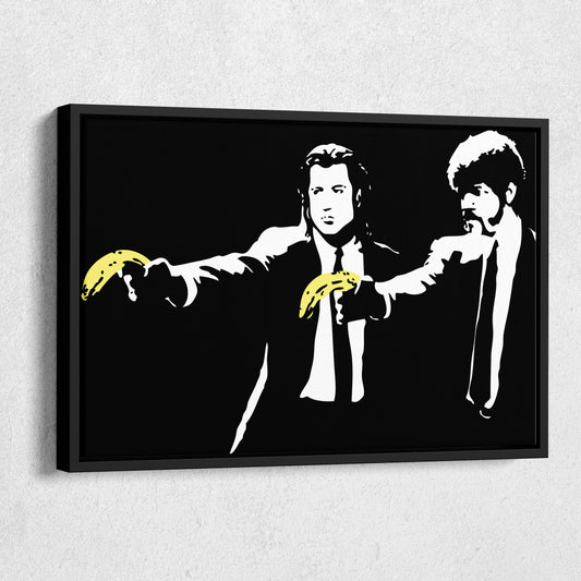 Pulp Fiction Banana Gun Canvas Wall Art – Iconic Movie Moment Decor