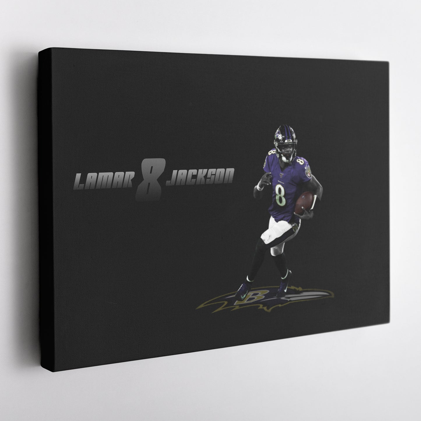 Lamar Jackson Baltimore Ravens Canvas Wall Art – MVP Football Star Poster