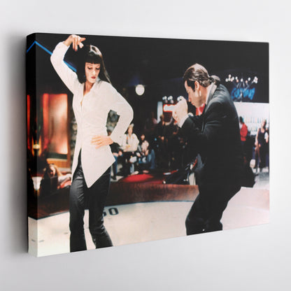 Pulp Fiction Dance Twist Canvas Wall Art – Timeless Movie Moment Decor