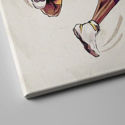 Mamba Out King Kobe Bryant Canvas Art – A Tribute to a Basketball Icon