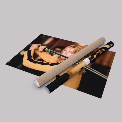 Kill Bill Uma Thurman Canvas Wall Art – Action Movie Decor