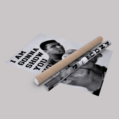 Muhammad Ali Quote Canvas Wall Art – Boxing Icon Decor