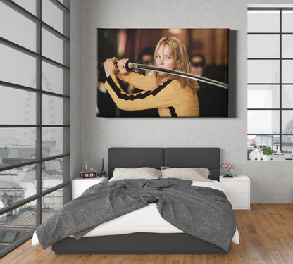 Kill Bill Uma Thurman Poster Canvas Wall Art Home Decor Framed Art