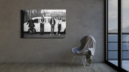 The Beatles Car Music Group Canvas Wall Art Home Decor Framed Art