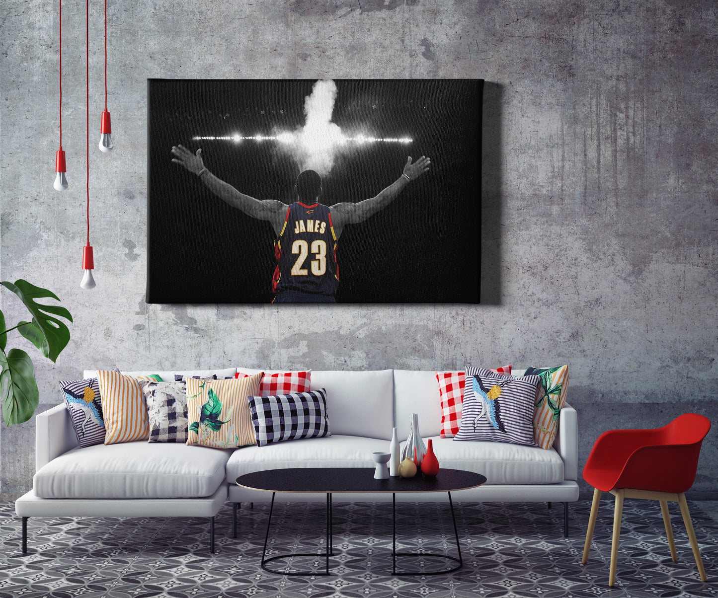 Lebron James Poster Cleveland Cavaliers Legend NBA Canvas Wall Art Home Decor Framed Art