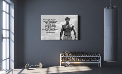 Arnold Schwarznegger Poster Quote Canvas Wall Art Home Decor Framed Art Poster for Home