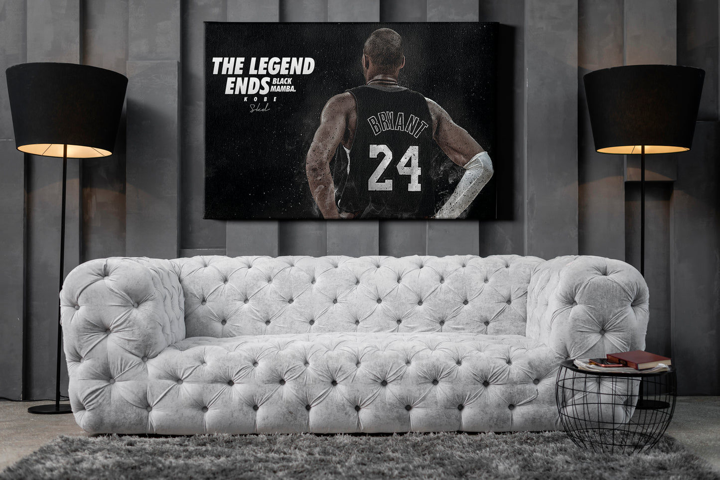 Kobe Braynt - Black Mamba- The Legend Canvas Poster Wall Art Print Home Decor Framed Art