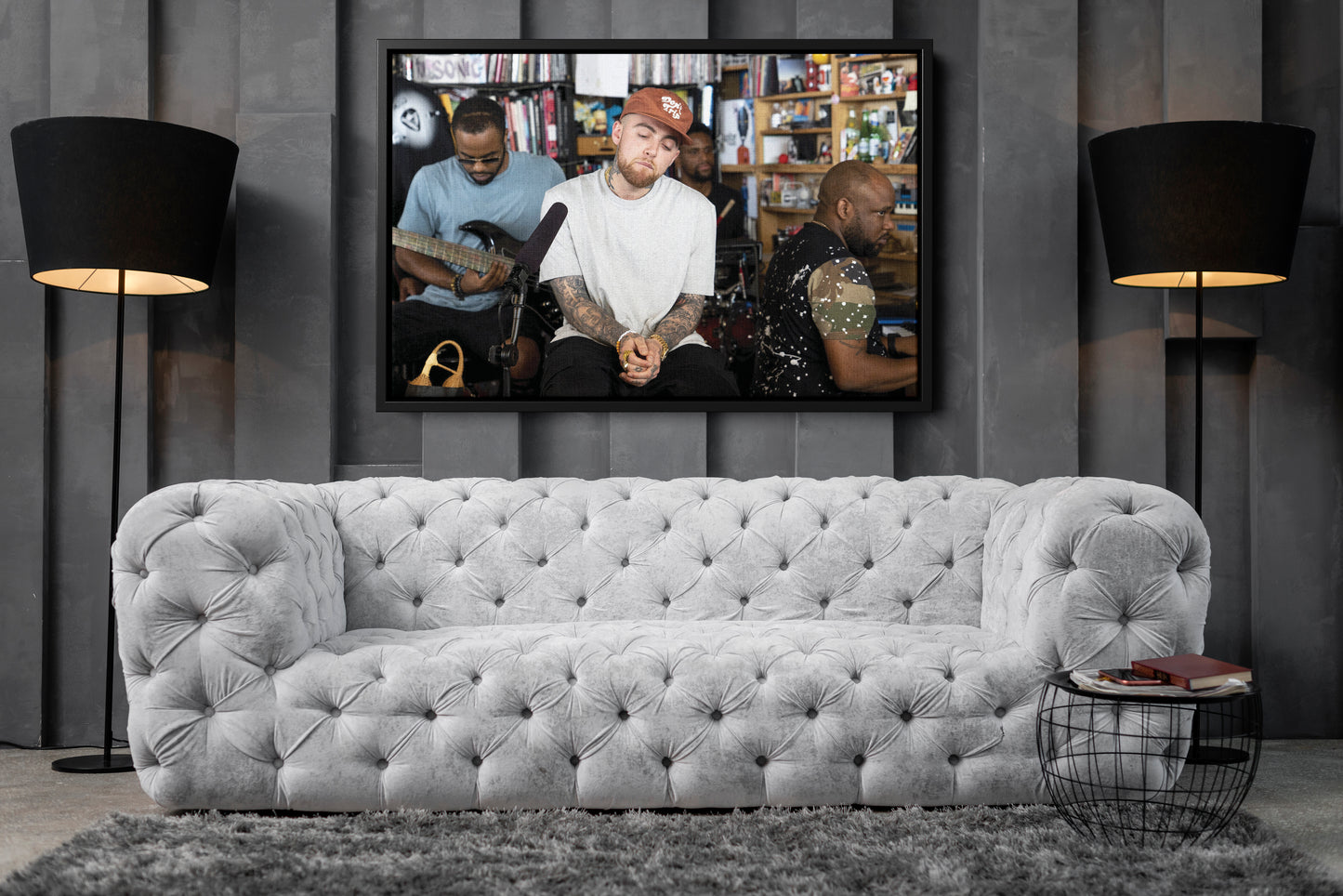 Mac Miller Poster Rapper Great Man Wall Art Home Decor Hand Made Canvas Print