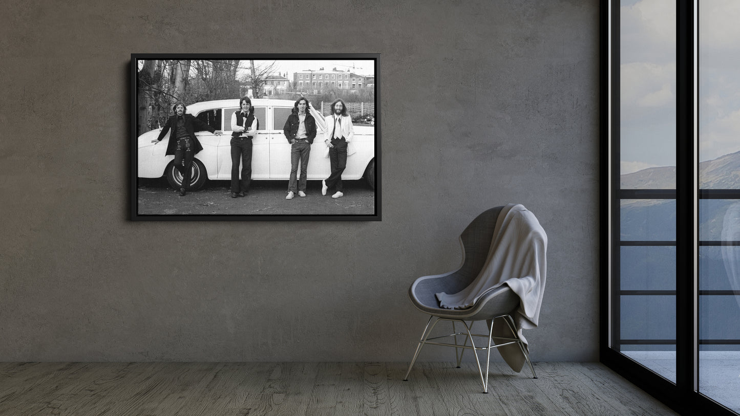 The Beatles Car Music Group Canvas Wall Art Home Decor Framed Art