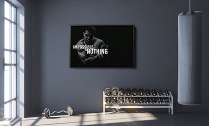 Muhammad Ali Poster Quote Canvas Wall Art Home Decor Framed Art