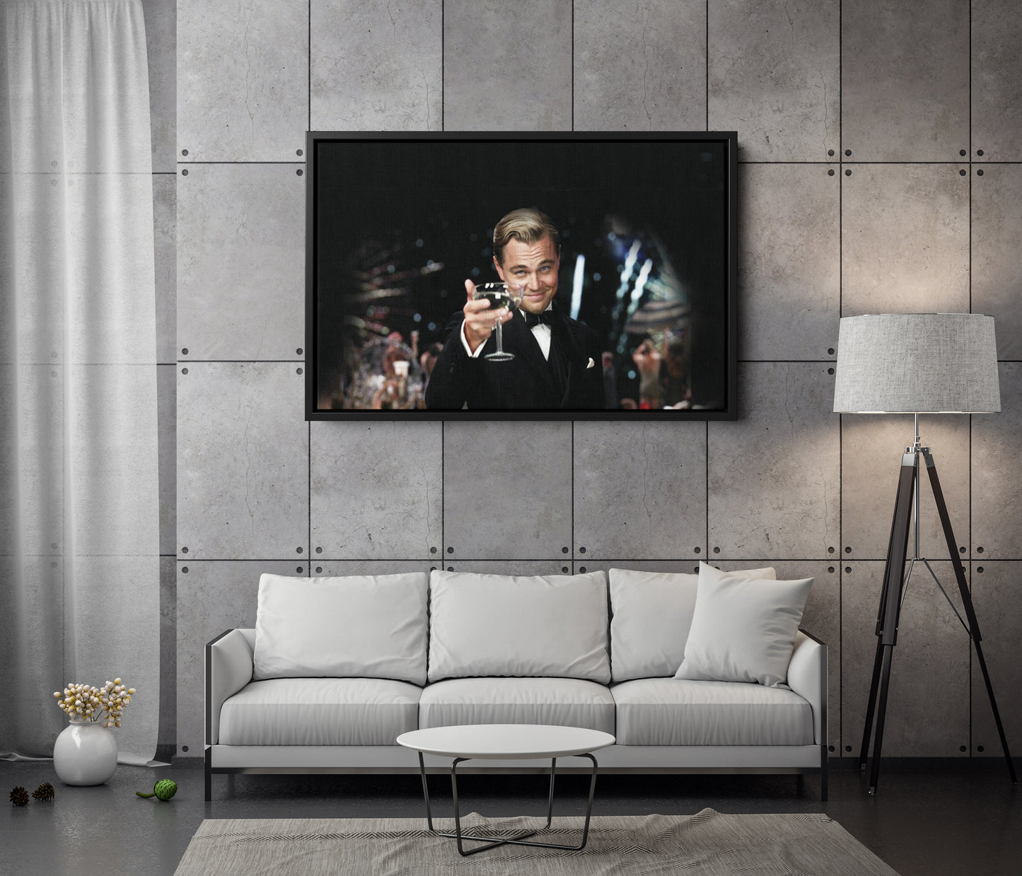 The Great Gatsby Poster Leonardo DiCaprio Movie Wall Art Canvas Canvas wall art Canvas wall decor Home Decor