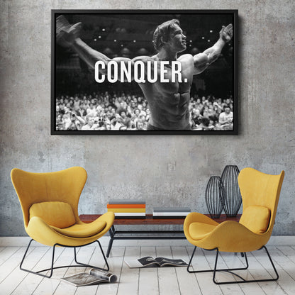 Arnold Schwarzenegger Poster Body Building Canvas Wall Art Home Decor Framed Art