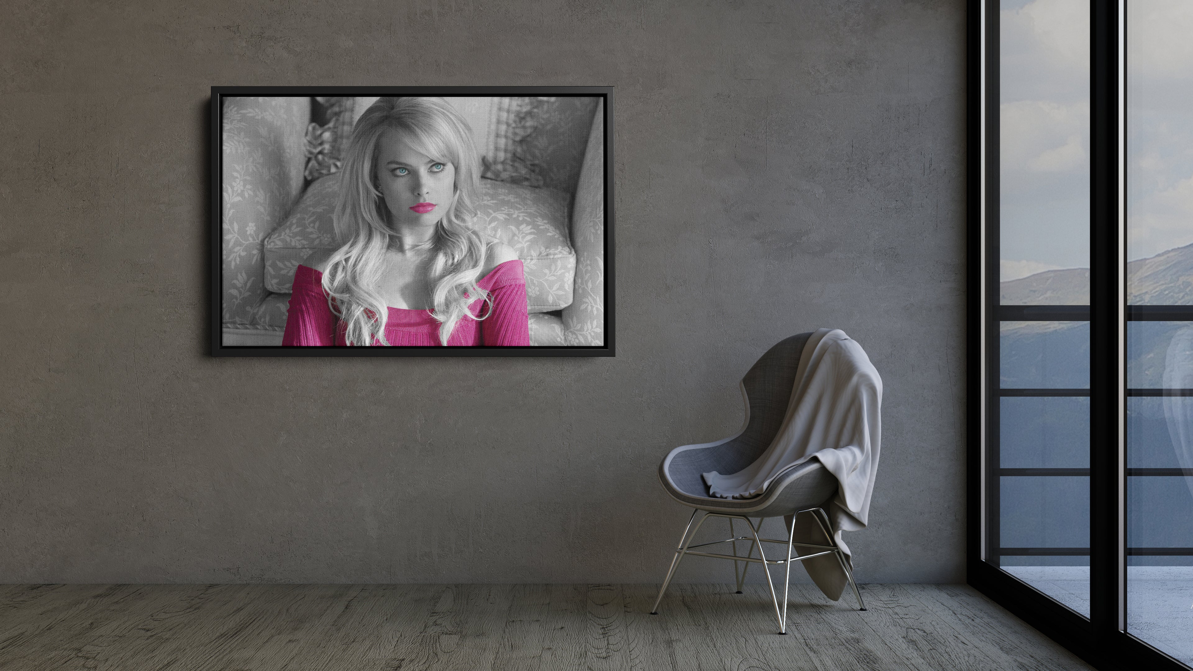 MARGOT ROBBIE, Wall Street CANVAS, Movie Lover Gift, selling Living Room Art, First Glance The Wolf Of Wall Street Teenage Boy Room Wall Art Decors