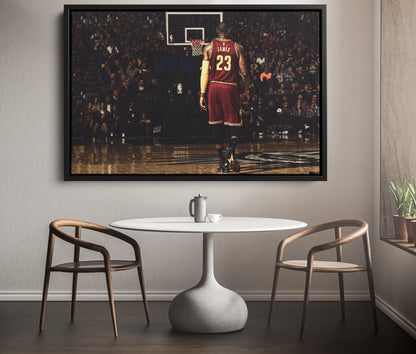 Lebron James Poster Cavaliers Fans Canvas Wall Art Home Decor Framed Art