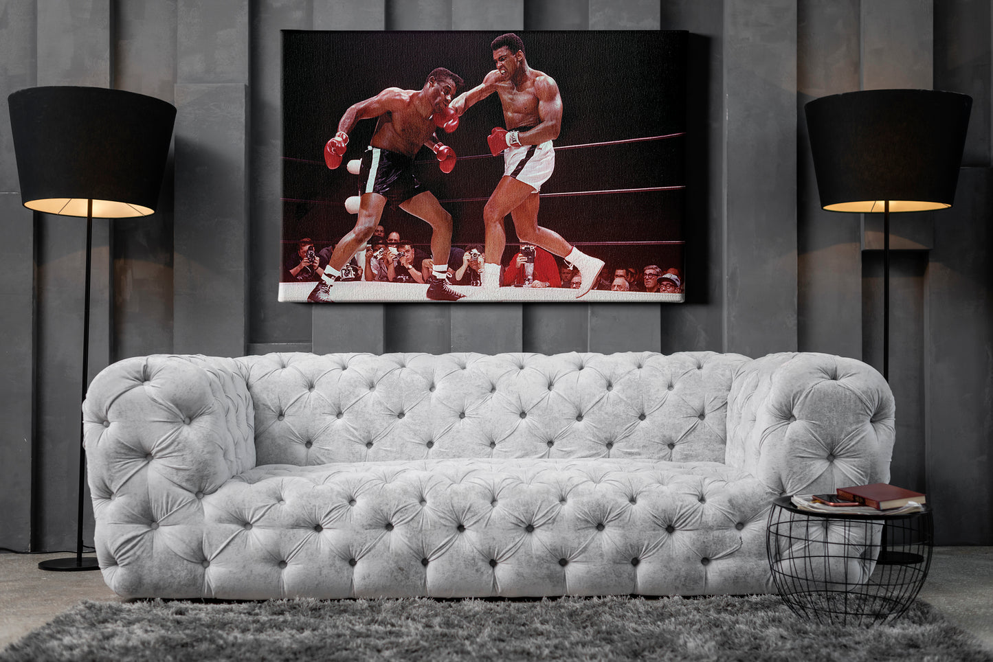 Muhammad Ali Poster Boxing Wall Art Home Decor Hand Made Canvas Print