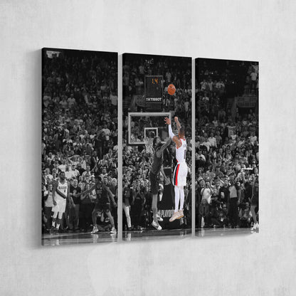 Damian Lillard Poster Dame Time Canvas Wall Art Home Decor Framed Art