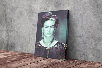 Frida Kahlo Glitch Poster Painter Canvas Wall Art Home Decor Framed Art