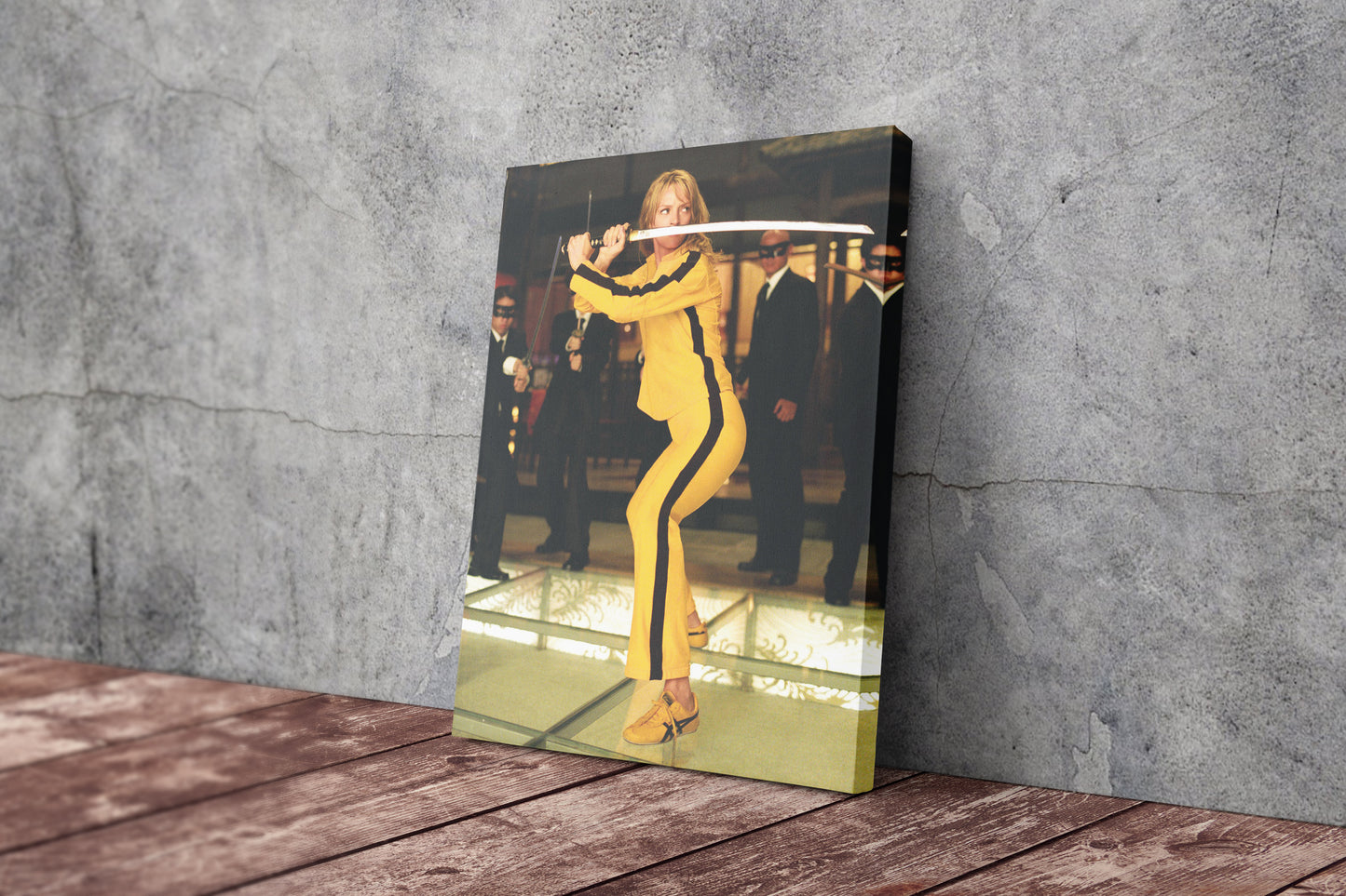 Kill Bill Poster Uma Thurman Movie Scene Canvas Wall Art Home Decor Framed Art