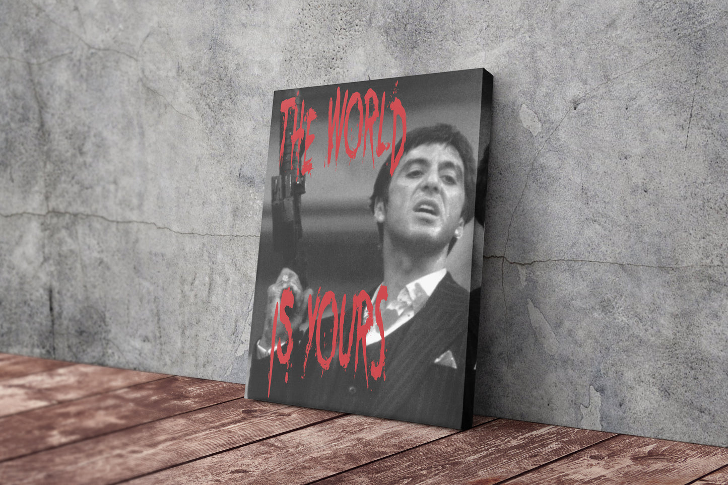 Scarface Poster Tony Montana Quote Hand Made Posters Canvas Wall Art Home Decor