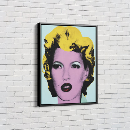 Kate Moss Poster Pop Art Canvas Wall Art Home Decor Framed Art