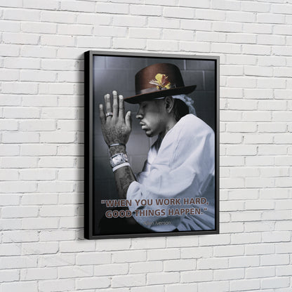 Allen Iverson Quote Poster NBA Legend Canvas Wall Art Home Decor Framed Art