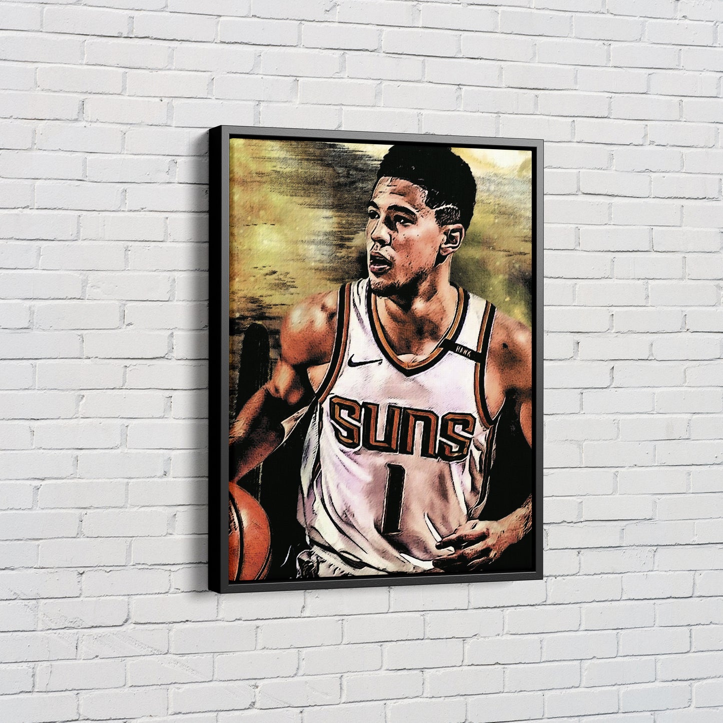 Devin Booker Poster Phoenix Suns Art Effect Canvas Wall Art Home Decor Framed Art