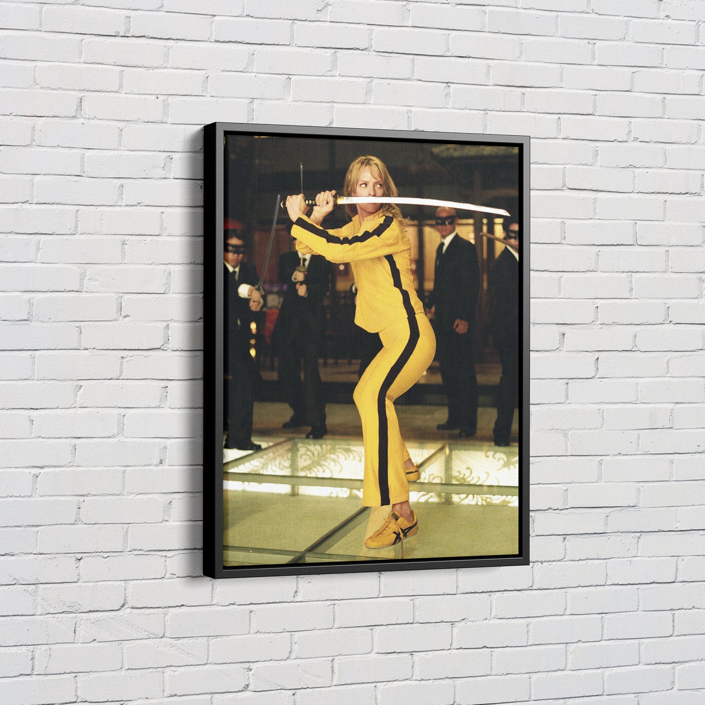 Kill Bill Poster Uma Thurman Movie Scene Canvas Wall Art Home Decor Framed Art