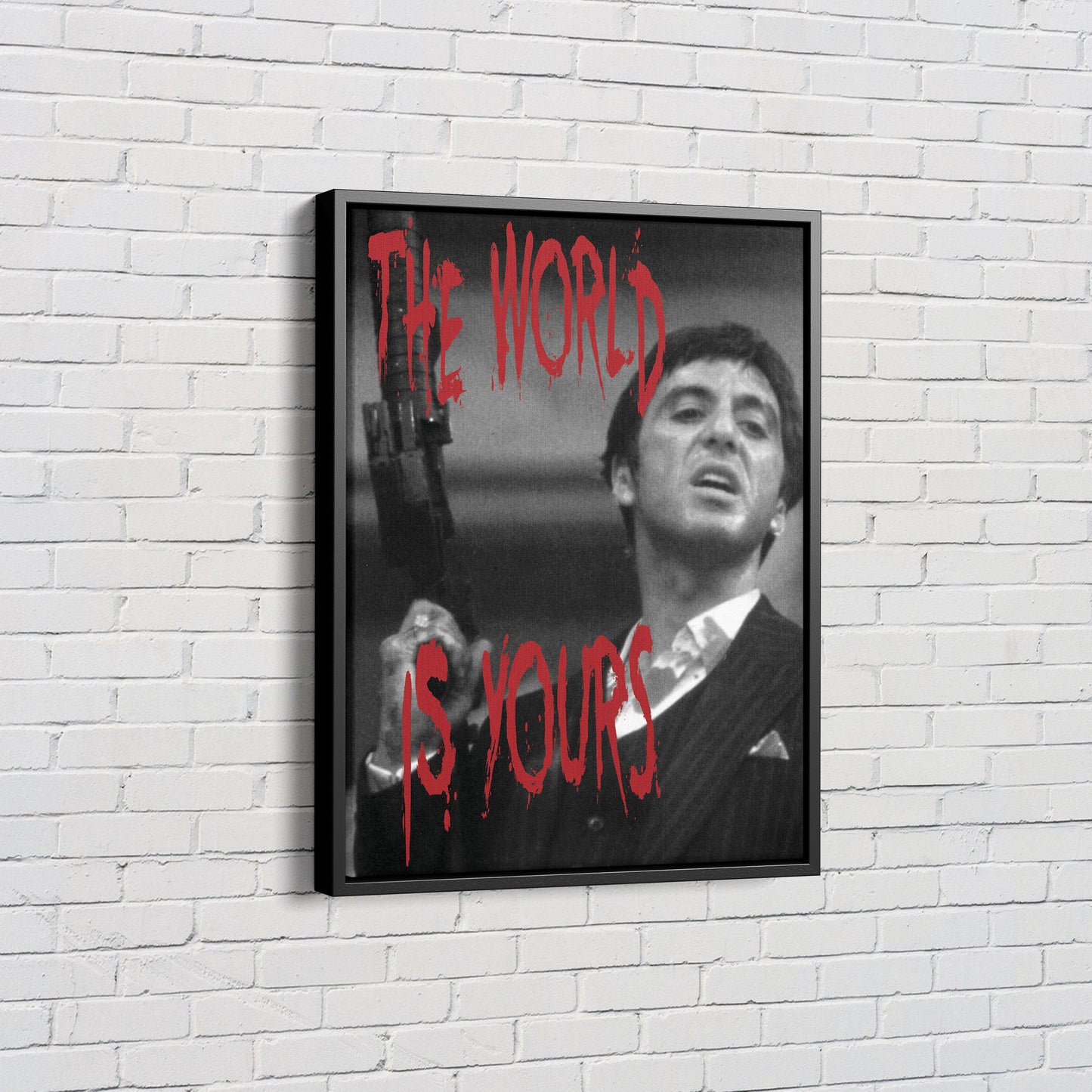 Scarface Poster Tony Montana Quote Hand Made Posters Canvas Wall Art Home Decor