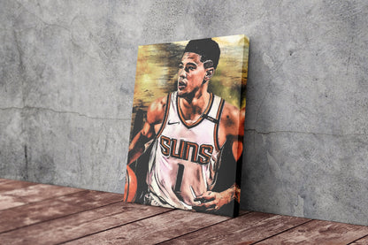 Devin Booker Poster Phoenix Suns Art Effect Canvas Wall Art Home Decor Framed Art