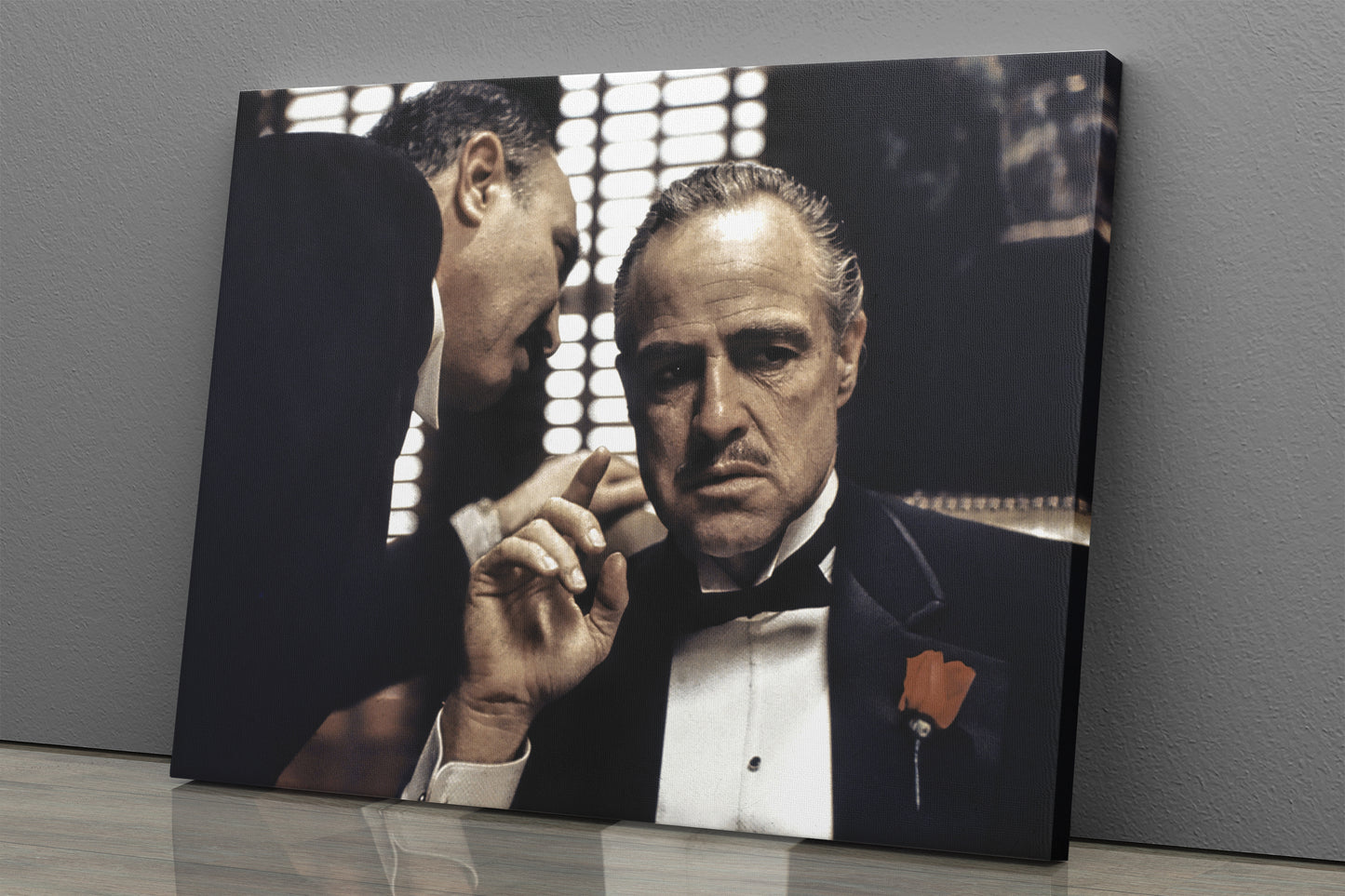 The Godfather Poster Vito Corleone Movie Scene Canvas Wall Art Home Decor Framed Art