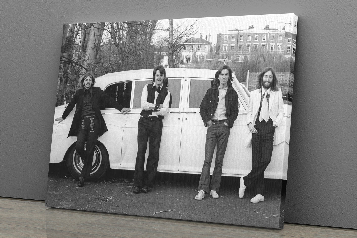 The Beatles Car Music Group Canvas Wall Art Home Decor Framed Art