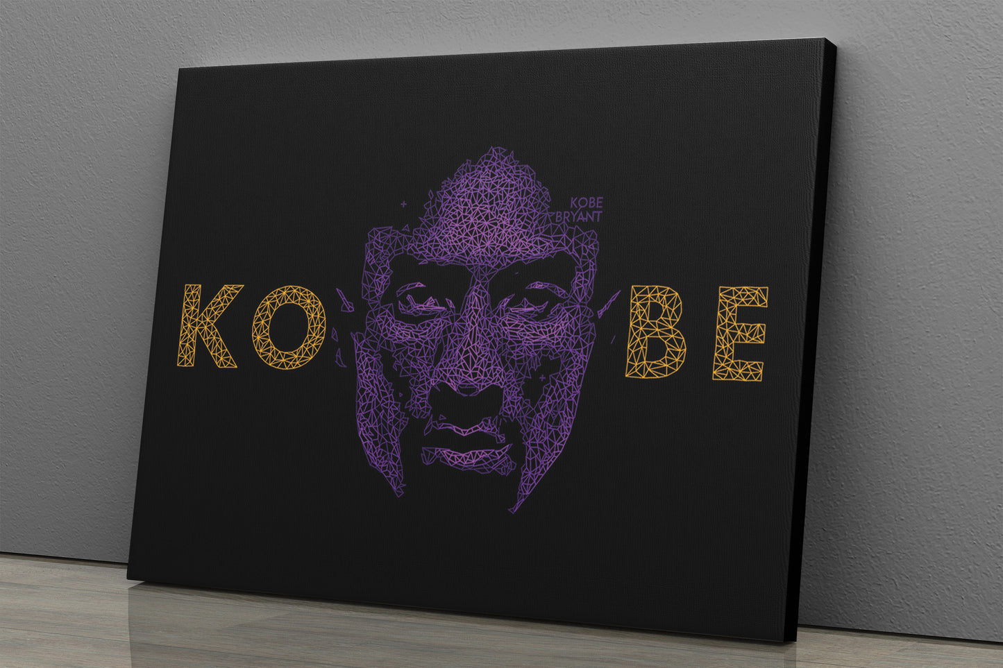 Kobe Bryant Graphical Effect Canvas Poster Wall Art Print Home Decor Framed Art