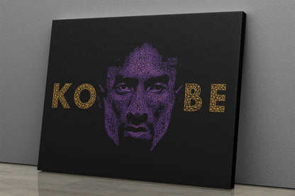 Kobe Bryant Graphical Effect Canvas Poster Wall Art Print Home Decor Framed Art