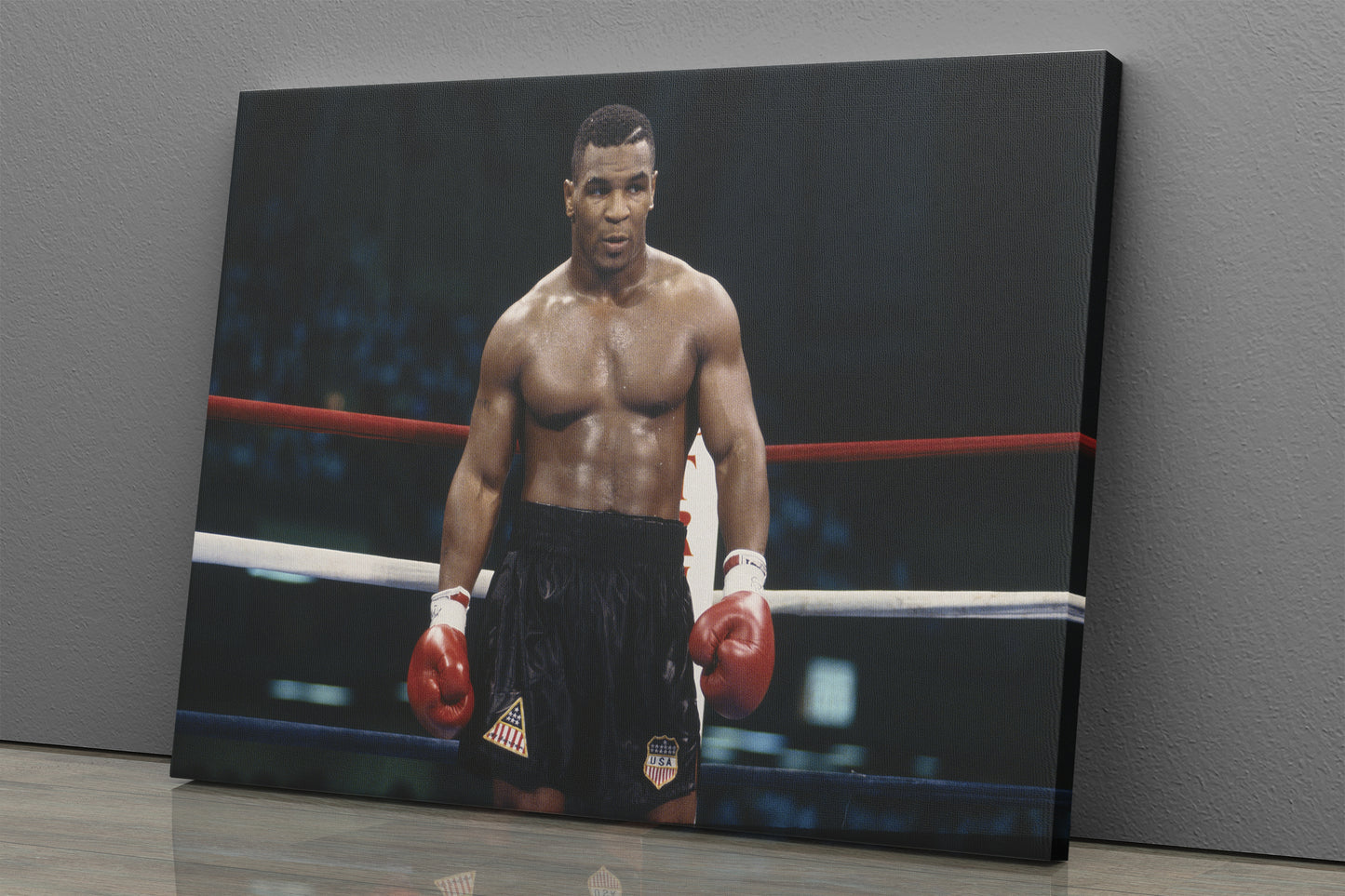 Mike Tyson Poster Standing Iron Mike Boxing Canvas Wall Art Home Decor Framed Art