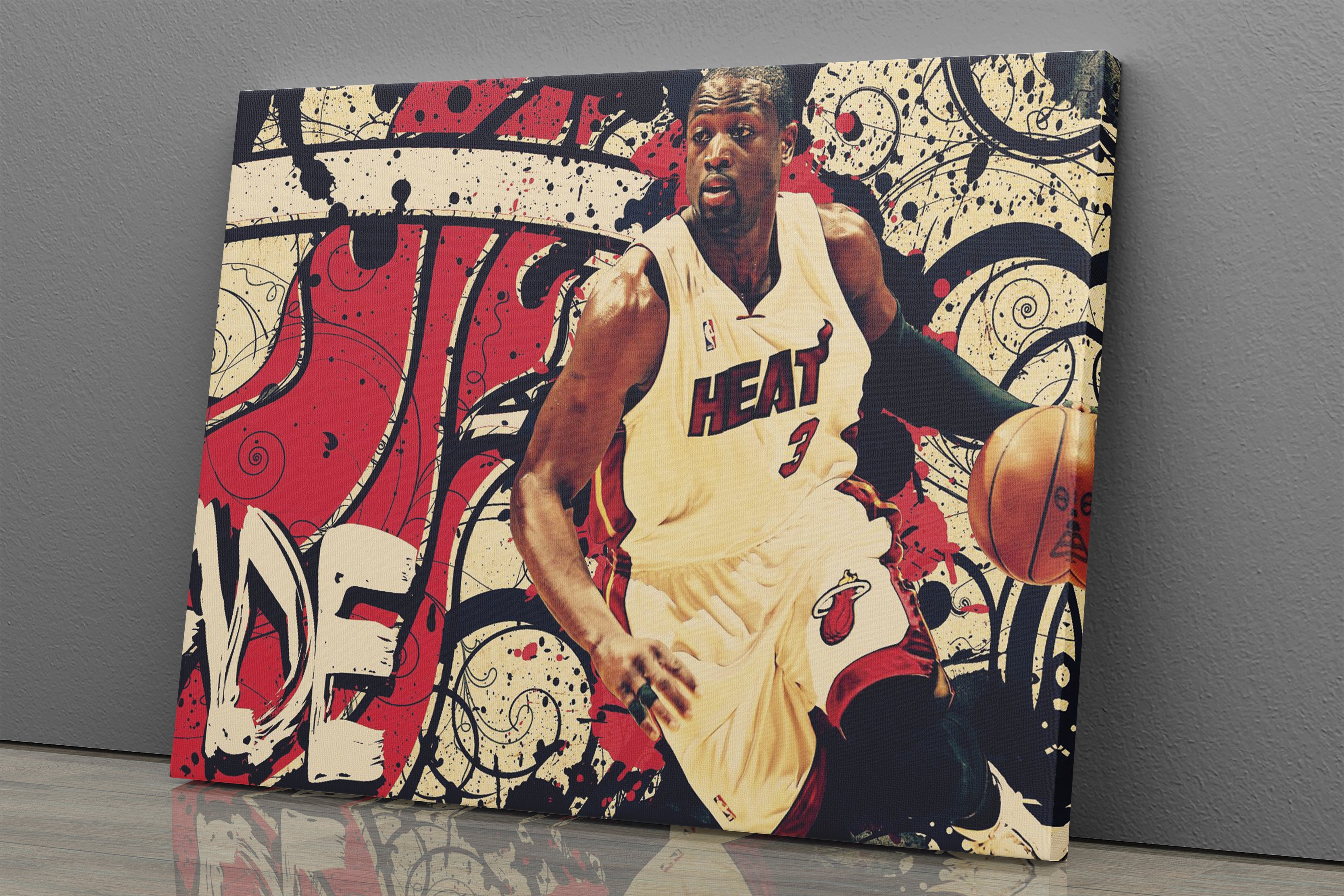 Miami Heat Legends Poster Miami Heat Art Miami Heat Poster 