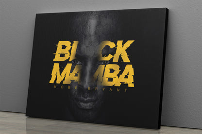 Kobe Bryant Poster Black Mamba Forever Canvas Poster Wall Art Print Home Decor Framed Art