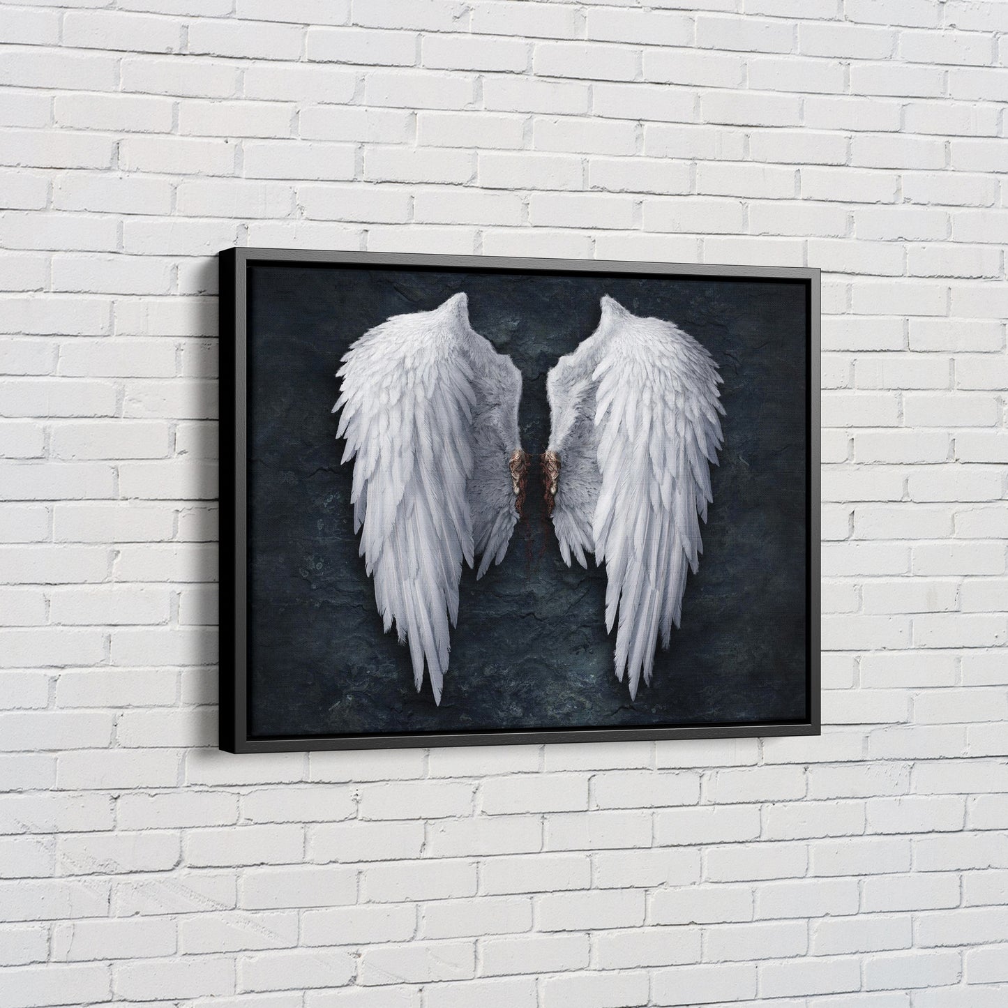 Banksy Angel White Wings Poster Street art Graffity Hand Made Posters Canvas Print Wall Art Home Decor
