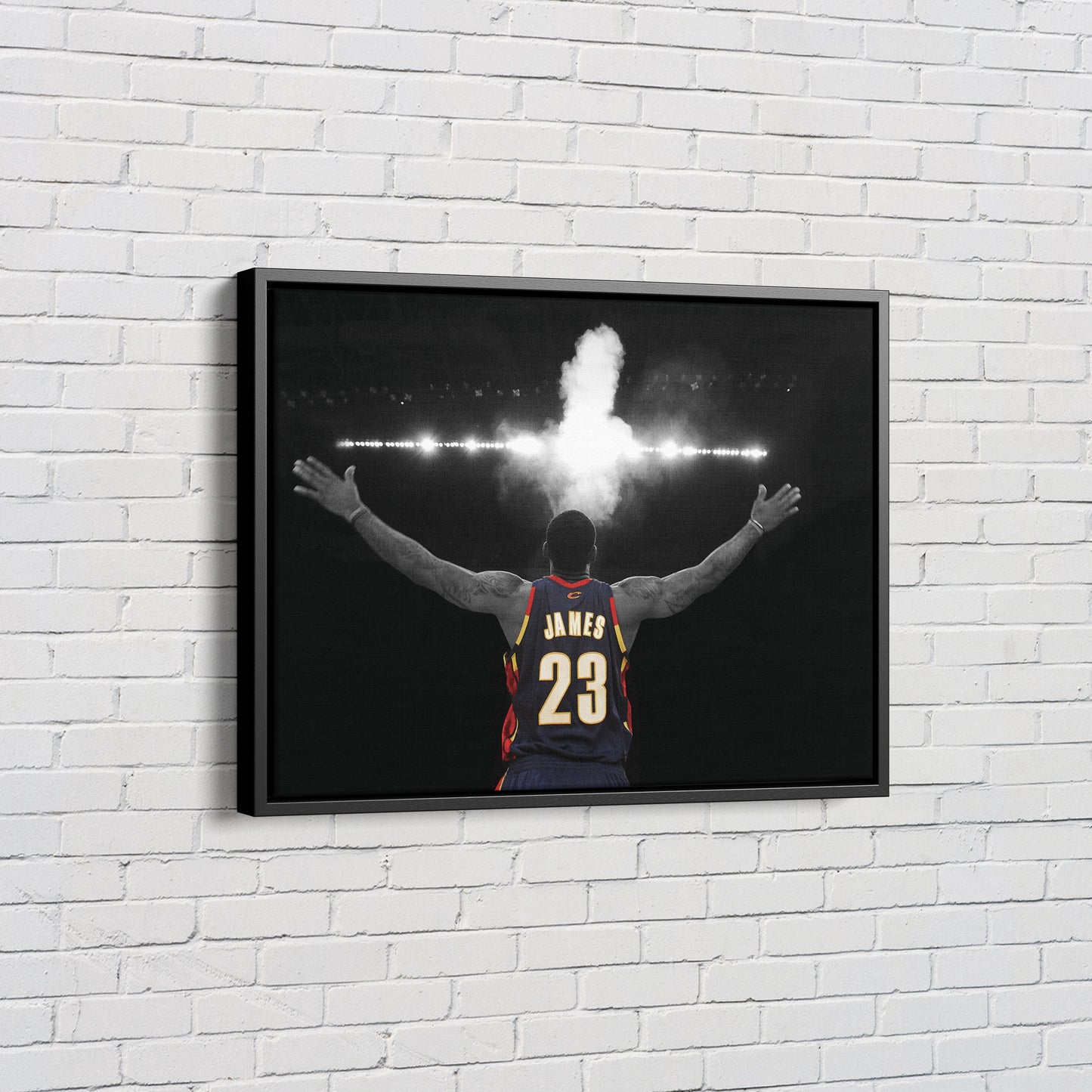 Lebron James Poster Cleveland Cavaliers Legend NBA Canvas Wall Art Home Decor Framed Art