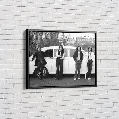 The Beatles Car Music Group Canvas Wall Art Home Decor Framed Art