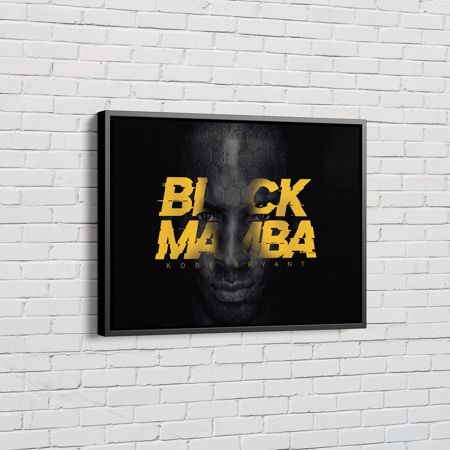 Kobe Bryant Poster Black Mamba Forever Canvas Poster Wall Art Print Home Decor Framed Art