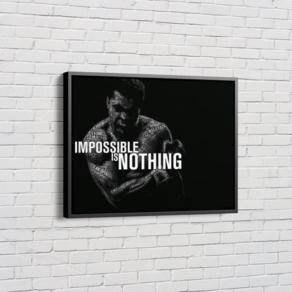 Muhammad Ali Poster Quote Canvas Wall Art Home Decor Framed Art