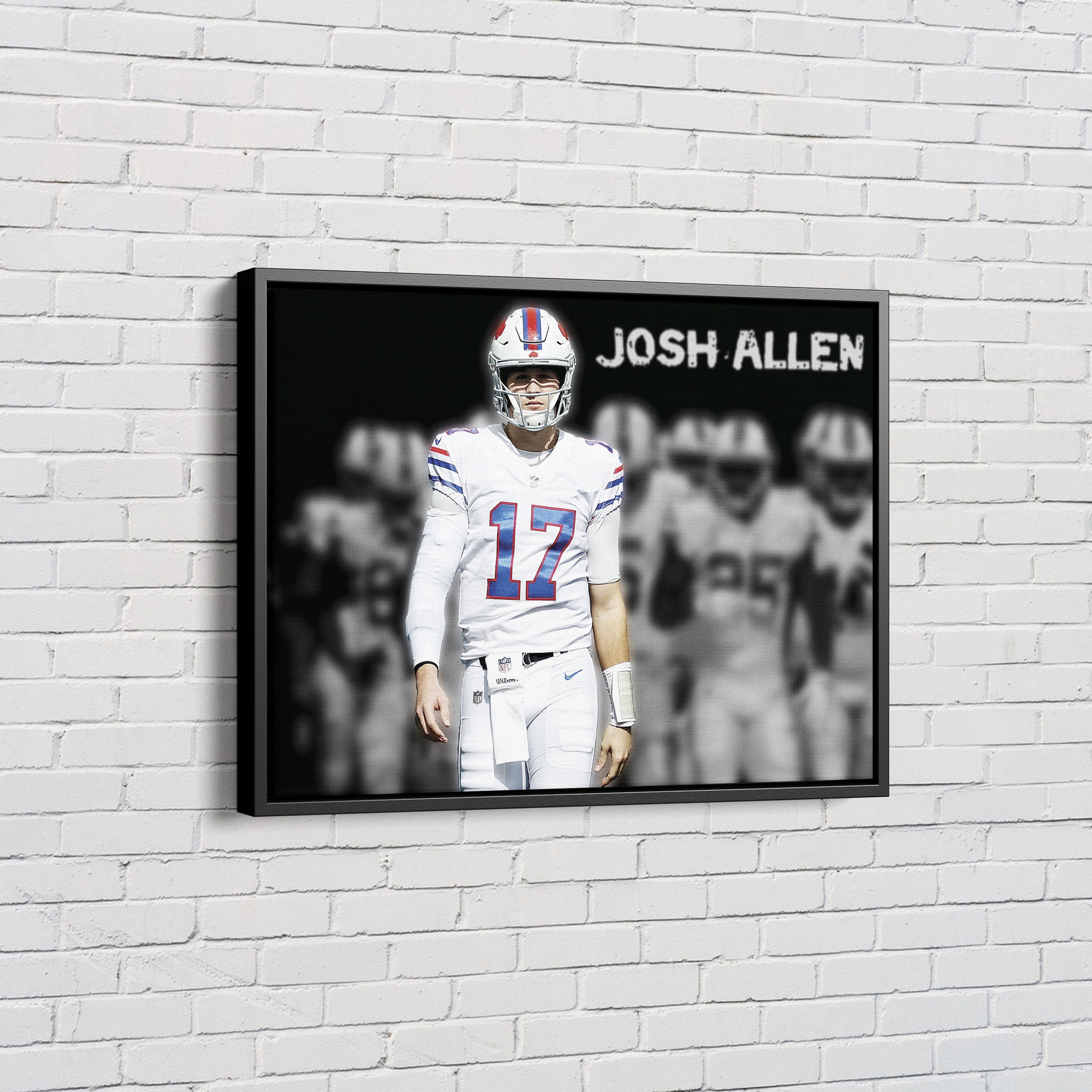 Josh Allen Poster Buffalo Bills Wall Art Canvas Wall Art 