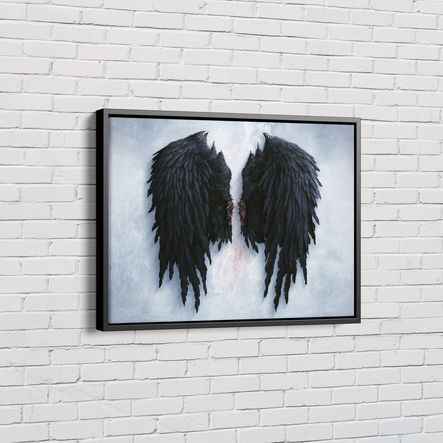 Banksy Angel Black Wings Poster Street art Graffity Hand Made Posters Canvas Print Wall Art Home Decor