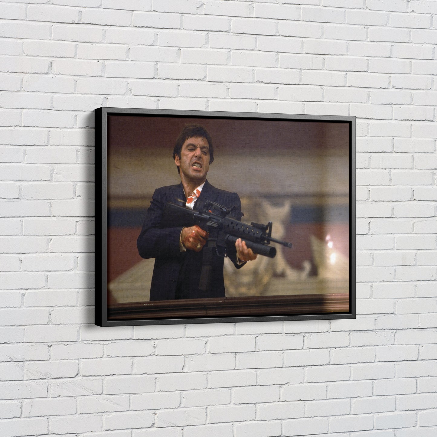 Scarface Poster Tony Montana Gangsta Movie Canvas Wall Art Home Decor Framed Art