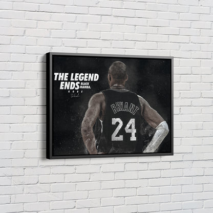 Kobe Braynt - Black Mamba- The Legend Canvas Poster Wall Art Print Home Decor Framed Art