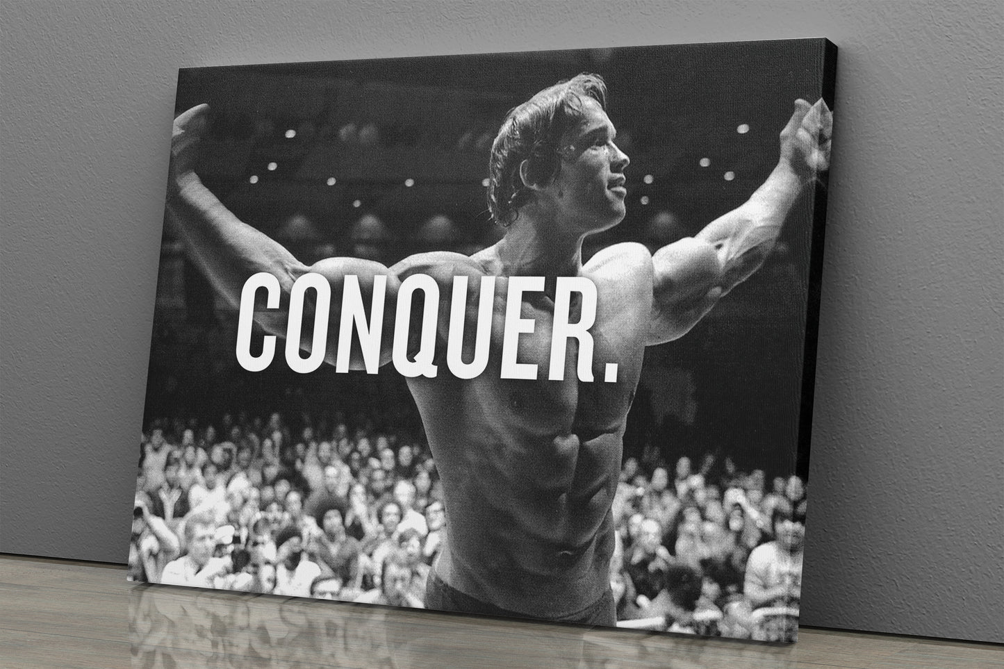 Arnold Schwarzenegger Poster Body Building Canvas Wall Art Home Decor Framed Art