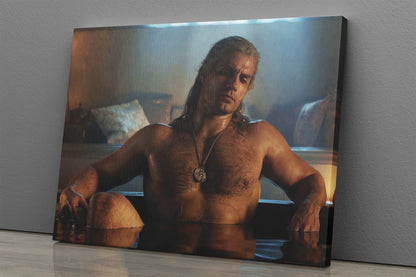 Henry Cavill Geralt Poster The Witcher Bathtub Canvas Wall Art Home Decor Framed Art