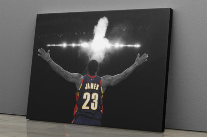 Lebron James Poster Cleveland Cavaliers Legend NBA Canvas Wall Art Home Decor Framed Art