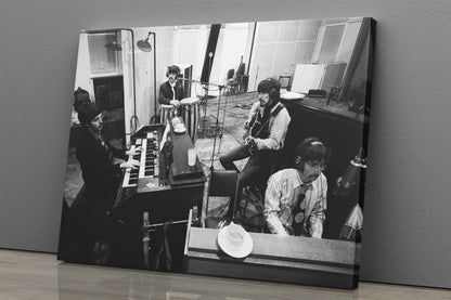 The Beatles Poster Recording Studio Wall Art Home Decor Hand Made Canvas Print