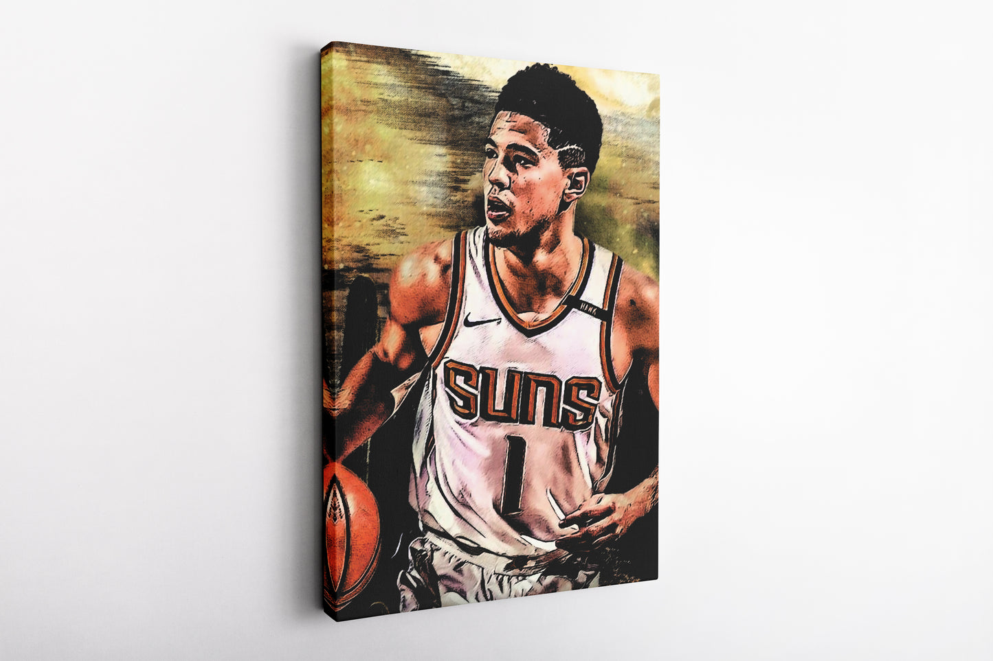 Devin Booker Poster Phoenix Suns Art Effect Canvas Wall Art Home Decor Framed Art